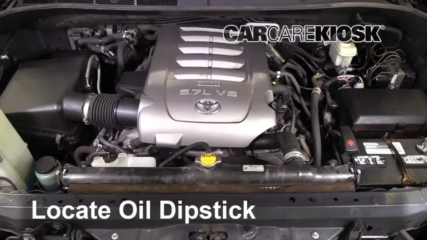 2008 Toyota Sequoia Limited 5.7L V8 Oil Check Oil Level